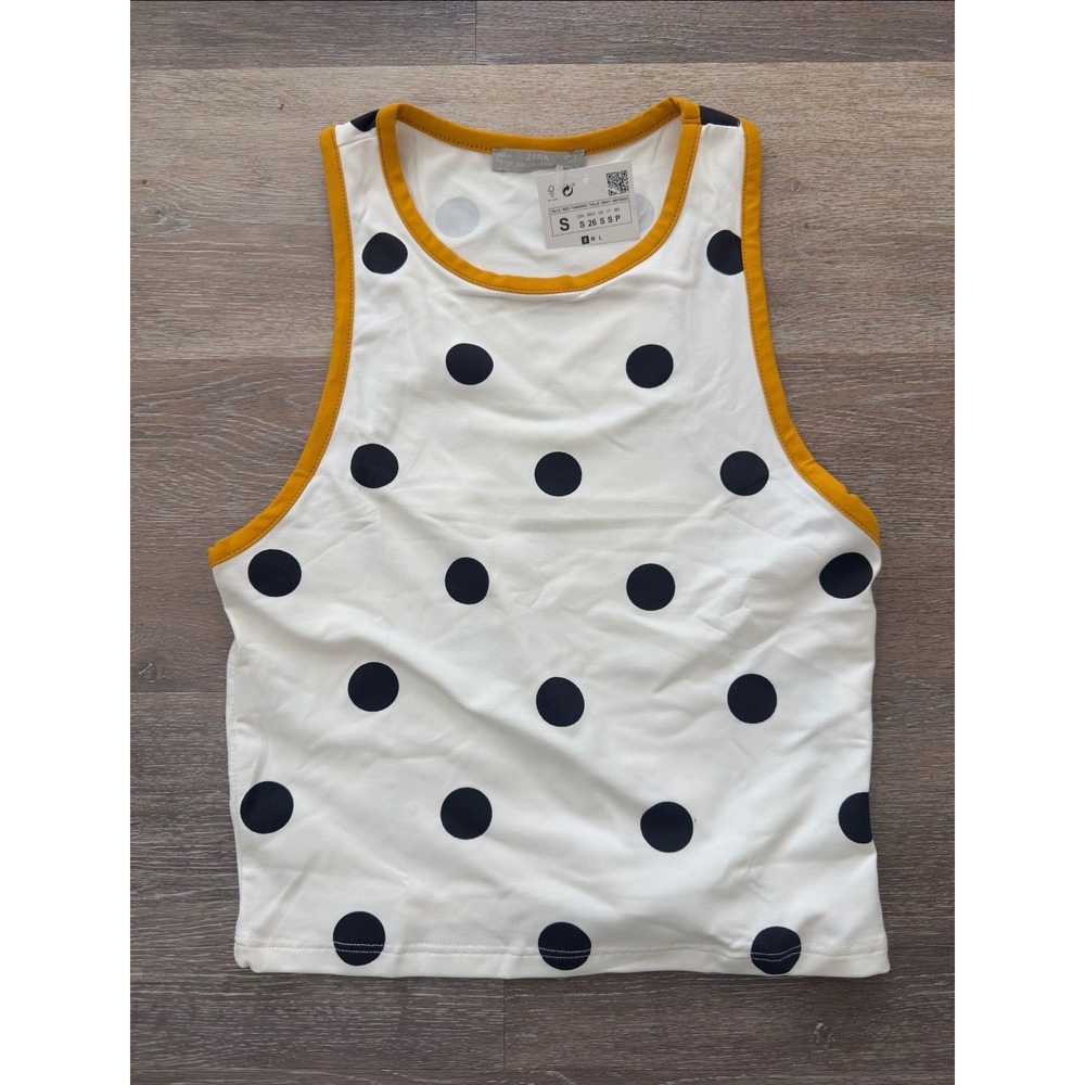 Zara polka dot tank
